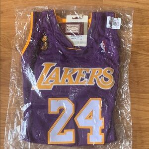 Kobe Bryant #24 Mitchell & Ness Purple and Gold Lakers Jersey